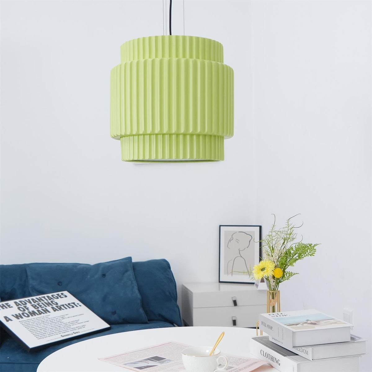 Aurelia Suspension Minimaliste à Cannelures