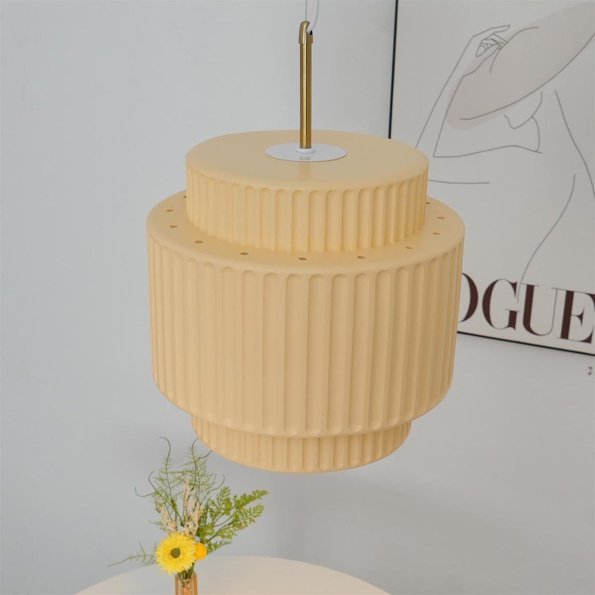 Aurelia Suspension Minimaliste à Cannelures