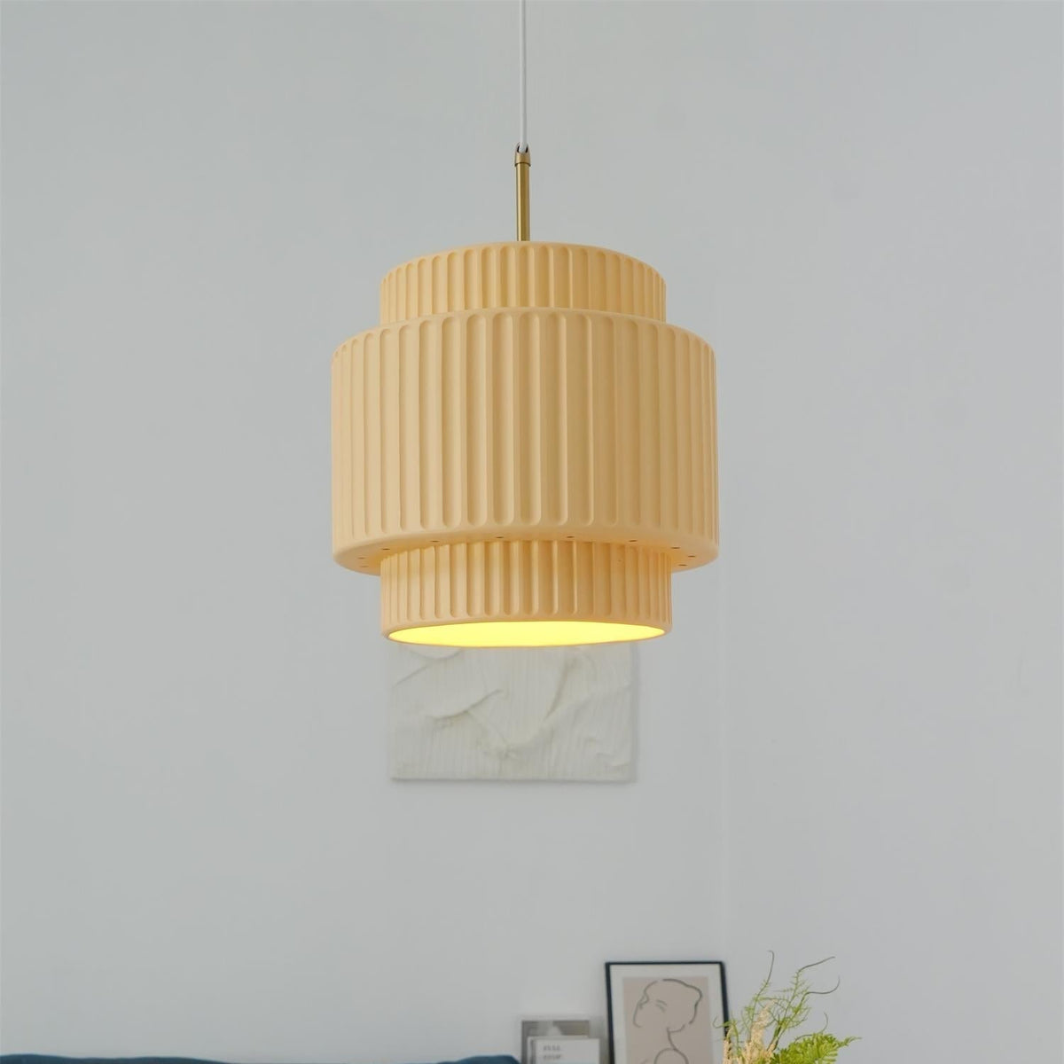 Aurelia Suspension Minimaliste à Cannelures
