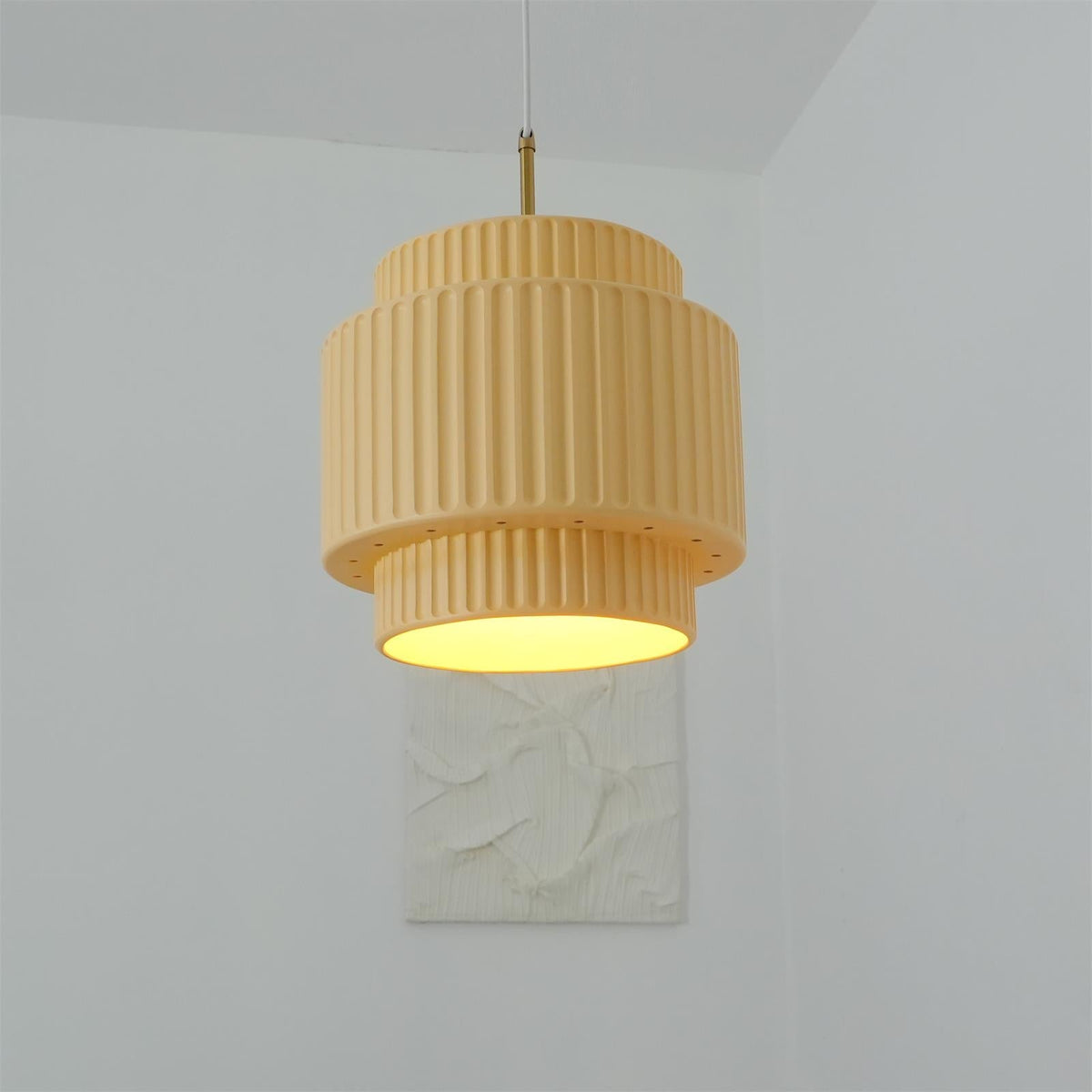 Aurelia Suspension Minimaliste à Cannelures