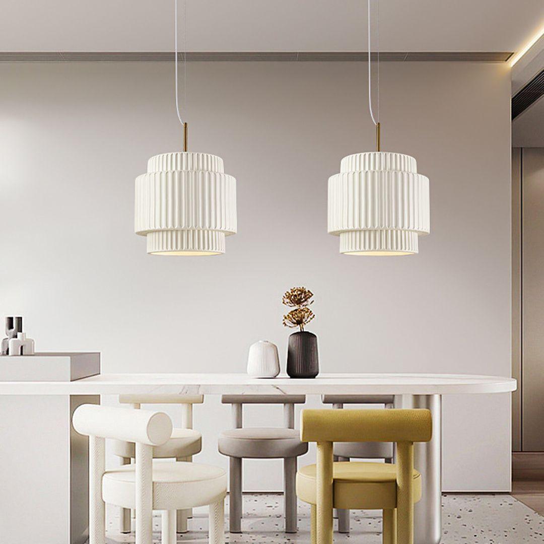 Aurelia Suspension Minimaliste à Cannelures