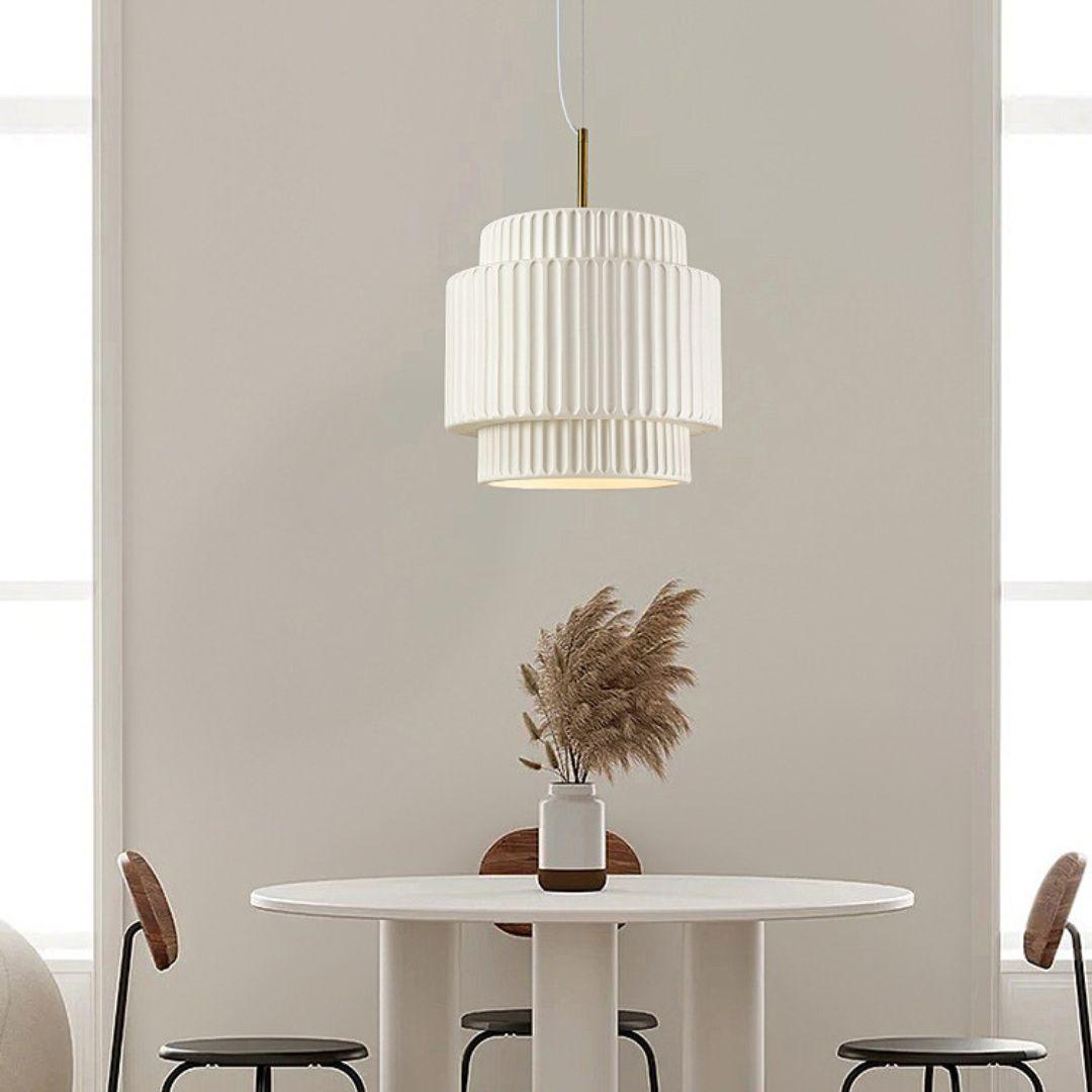 Aurelia Suspension Minimaliste à Cannelures
