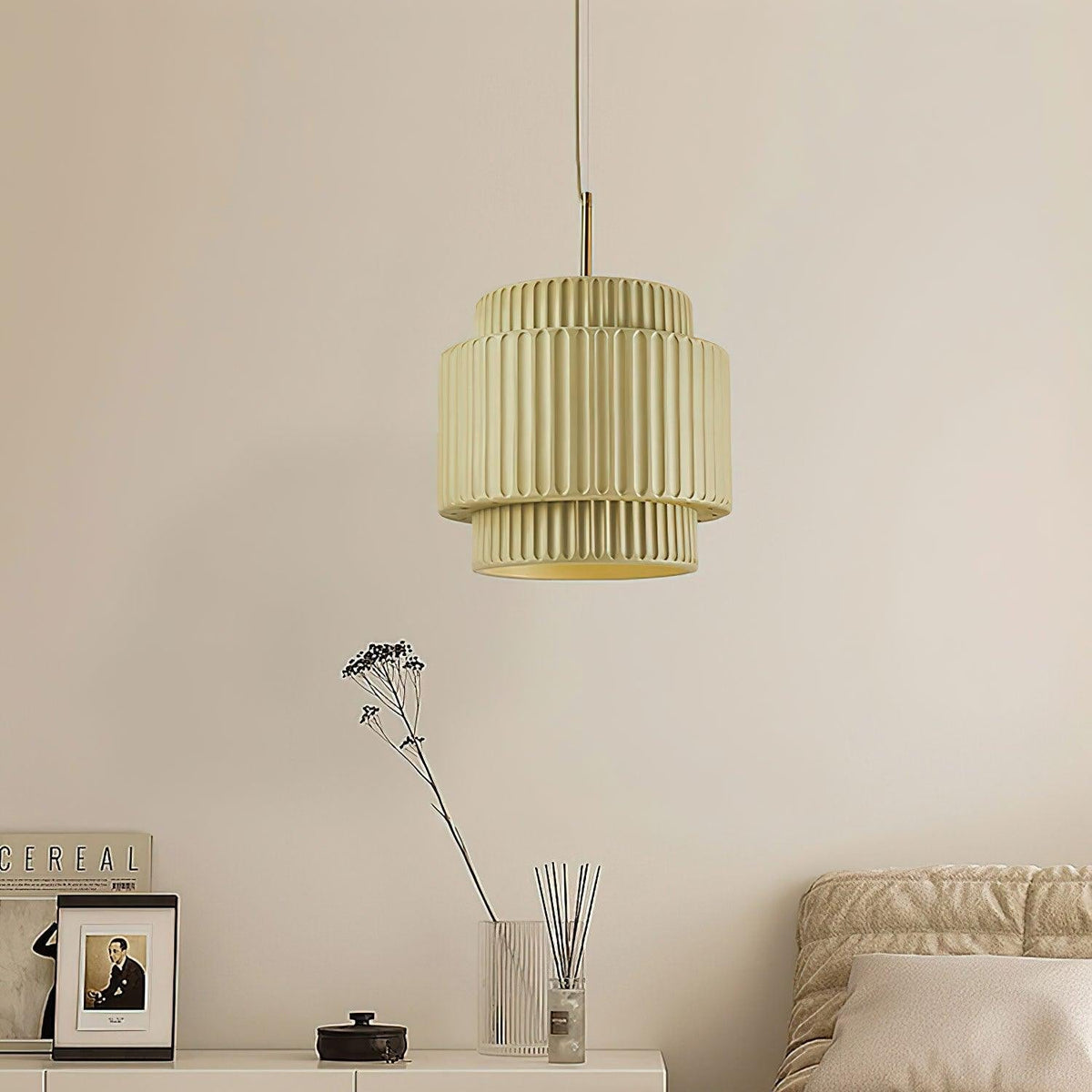 Aurelia Suspension Minimaliste à Cannelures