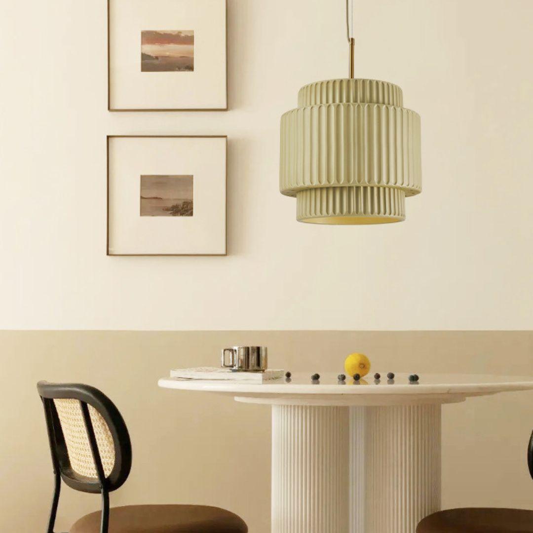 Aurelia Suspension Minimaliste à Cannelures