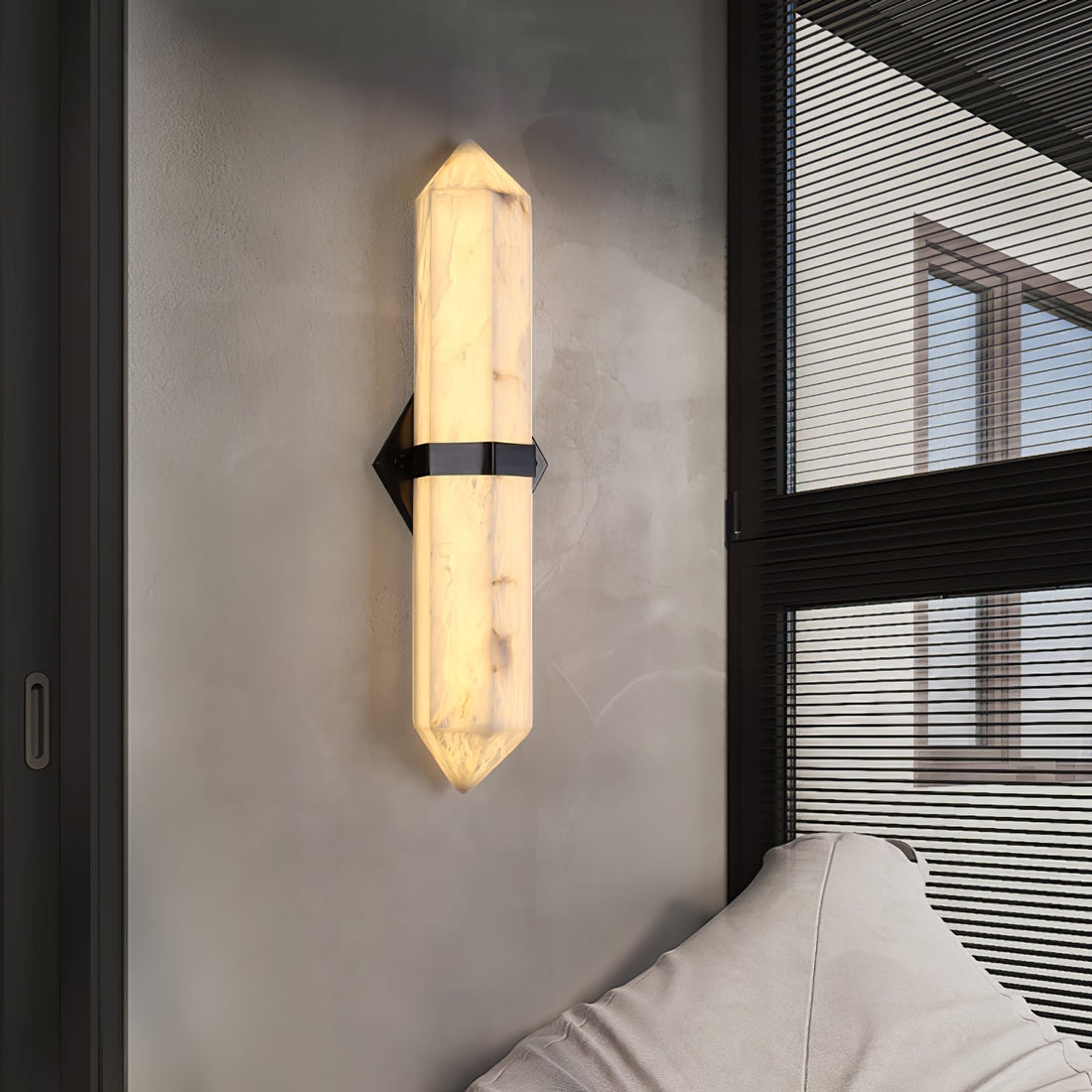 Lustra Applique Murale Alabastre Laiton pour Chambre