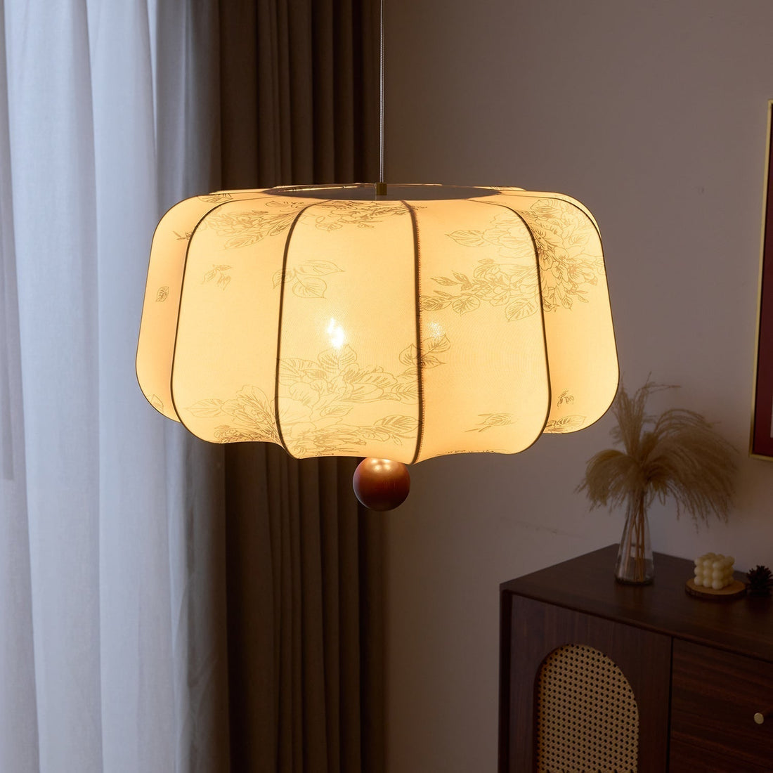 Valera Suspension en Bois et Tissu