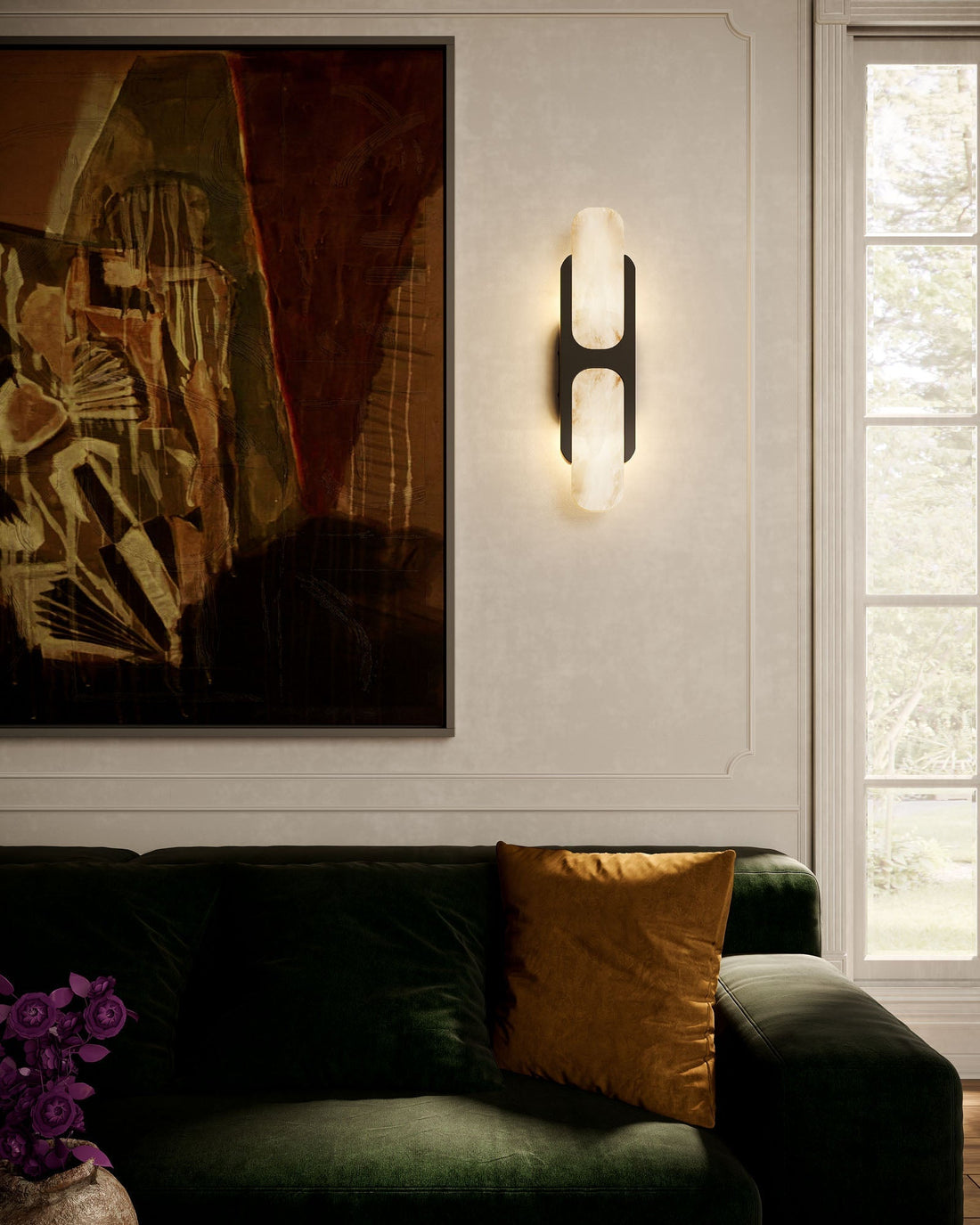 Lylaearis Applique Murale Moderne Minimaliste en Albâtre
