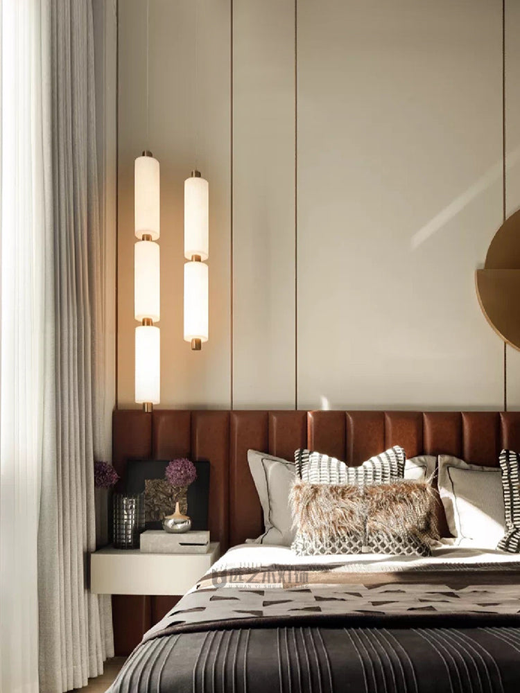Zovarion Suspension Moderne Minimaliste en Albâtre