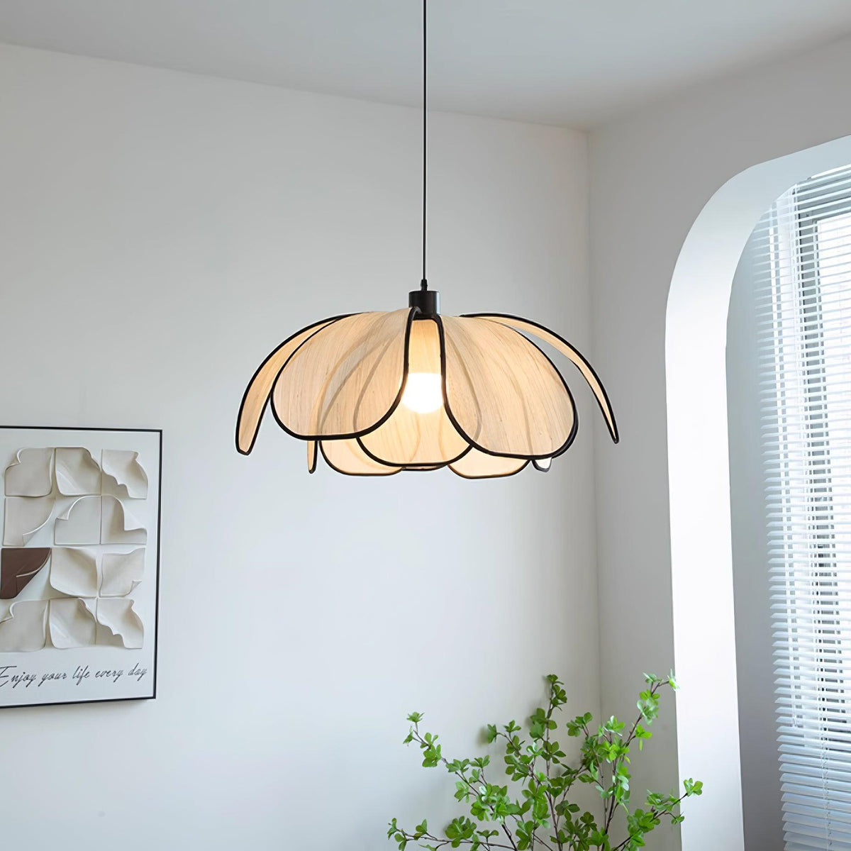 Hikari Suspension En Forme de Pétale