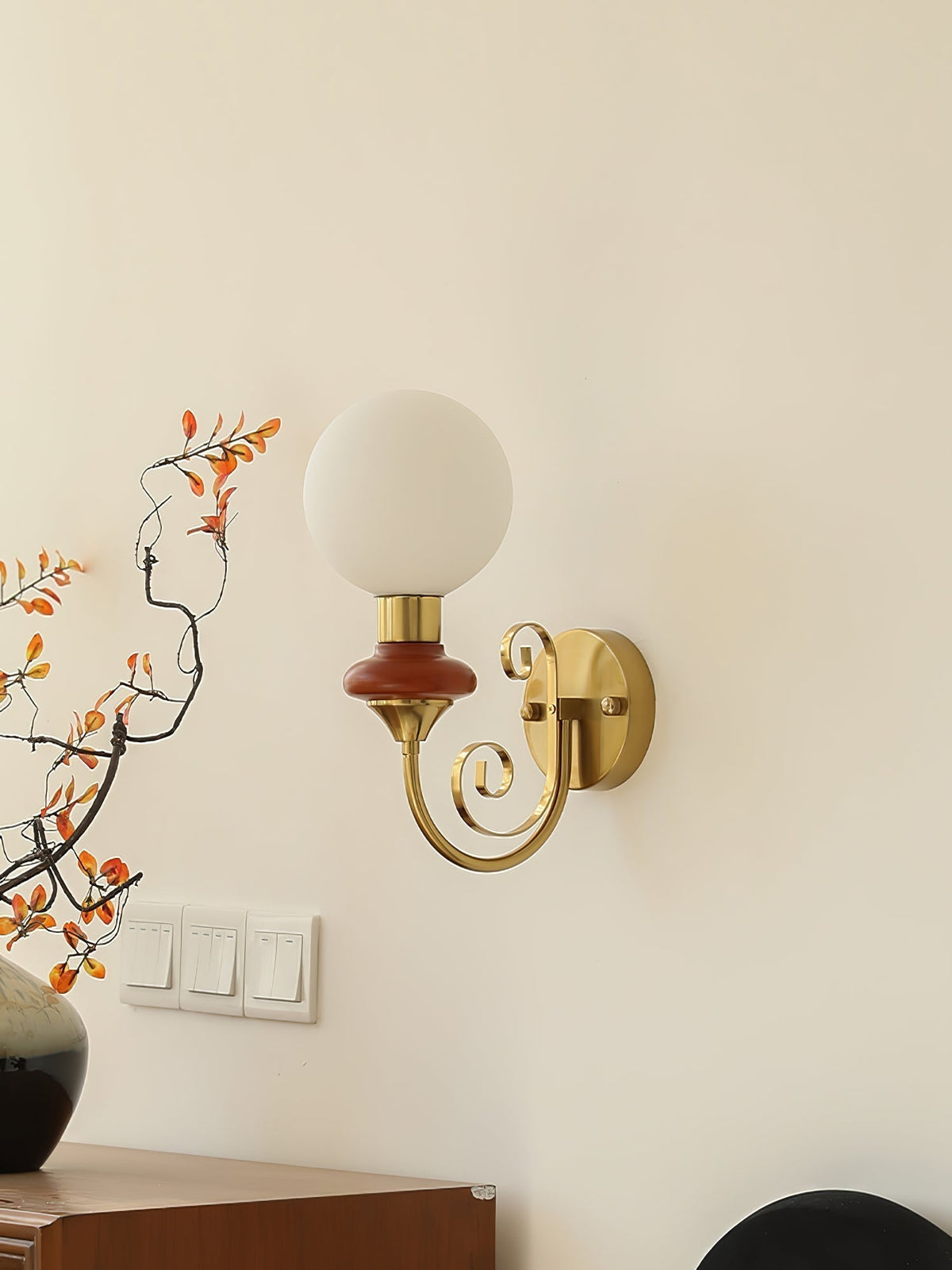 Quirk Applique Murale en Verre Art Nordique Premium