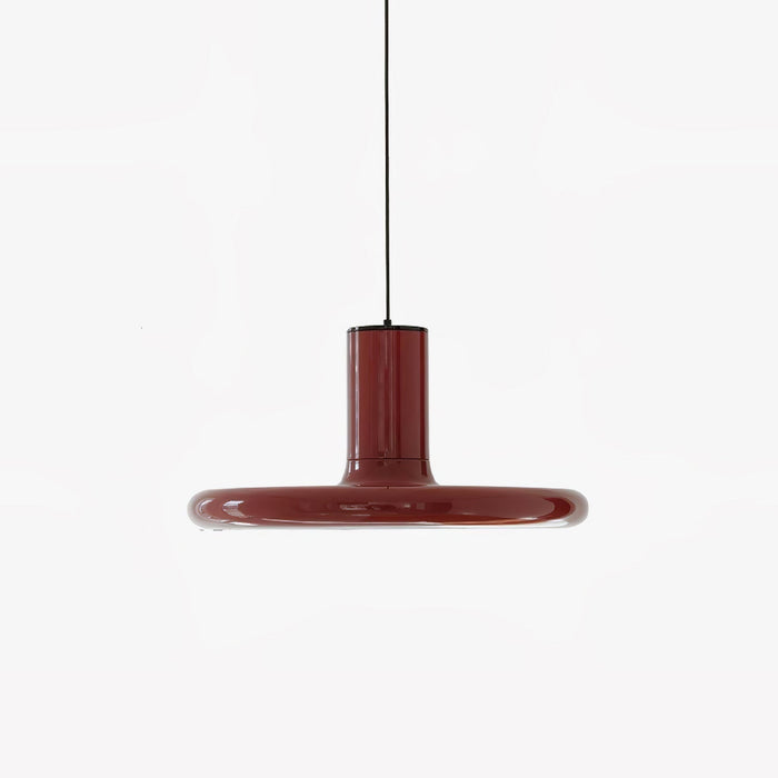 Solara Lampe suspendue cylindrique en aluminium à disque industriel
