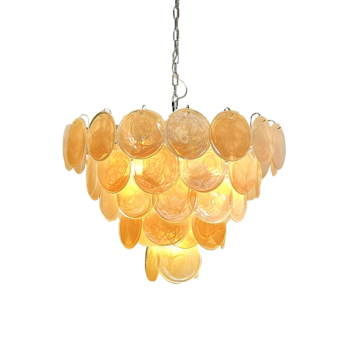 Aurora Lustre Murano Verre Disque Classique