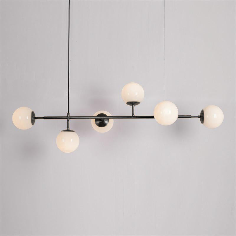 Lustra Suspension Orb Laiton Verre Pour Salon