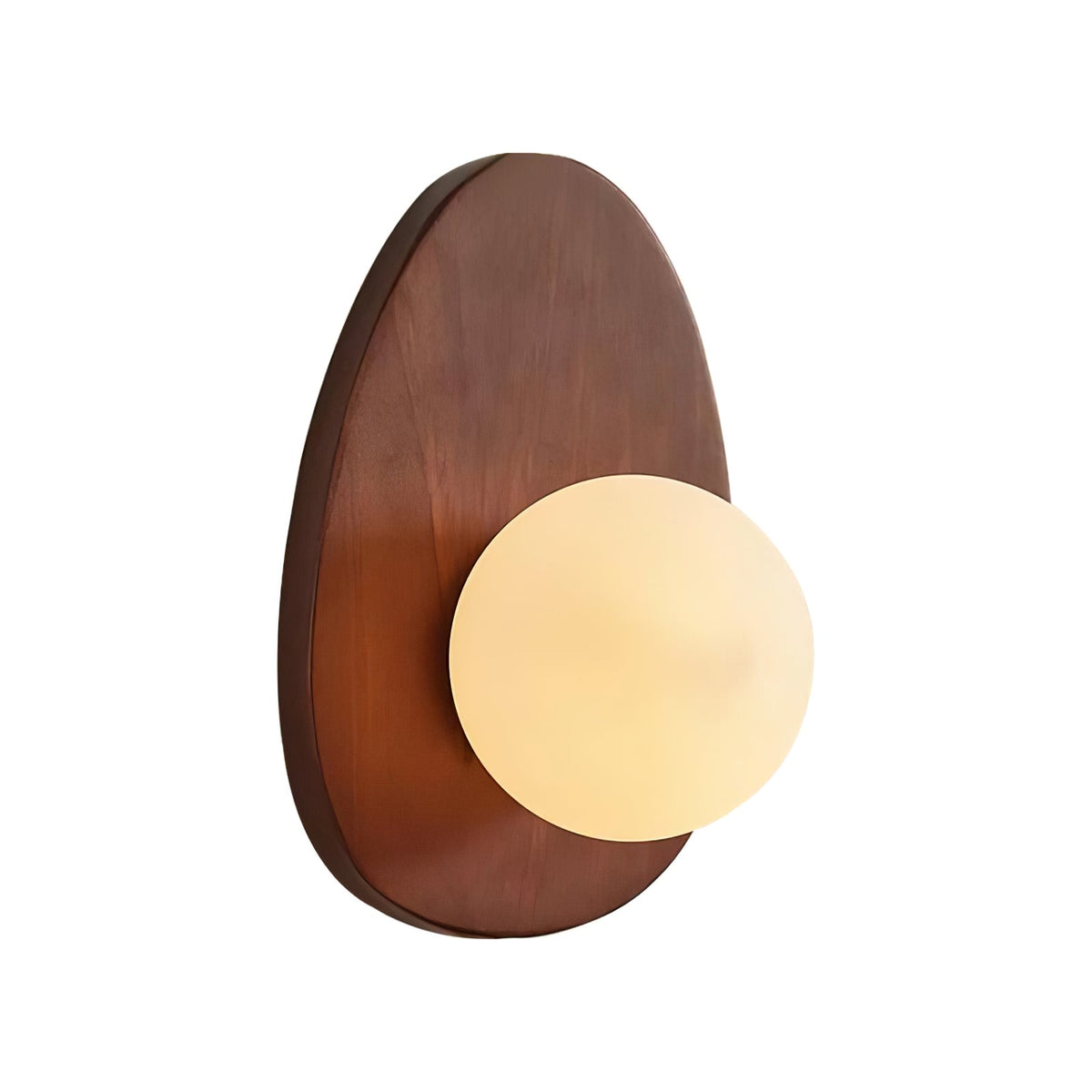 Ephael Applique Murale en Noyer Verre Premium