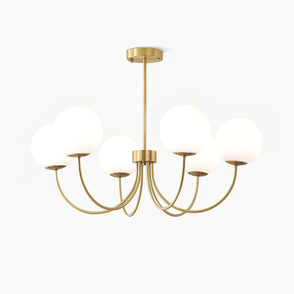 Lustra Lustre Orillia Brass Globe Modern