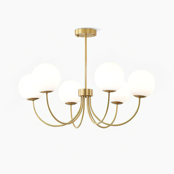 Lustra Lustre Orillia Brass Globe Modern