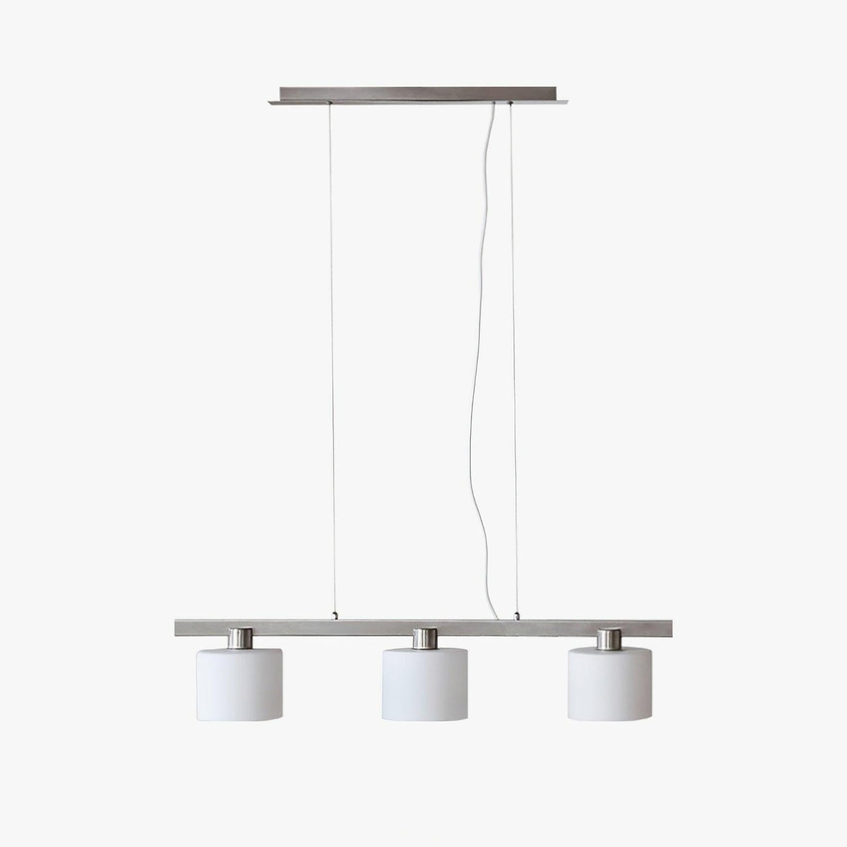 Arisha Suspension Linéaire Multi Moderne, Metal/Verre, Blanc, Chambre