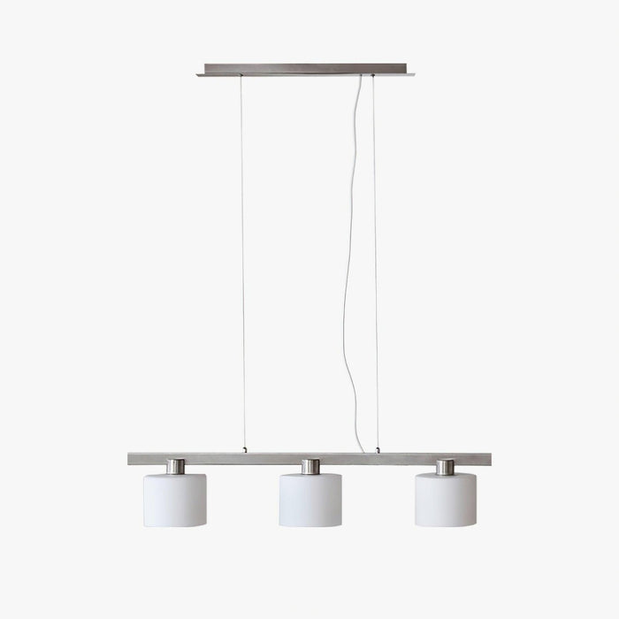Arisha Suspension Linéaire Multi Moderne, Metal/Verre, Blanc, Chambre