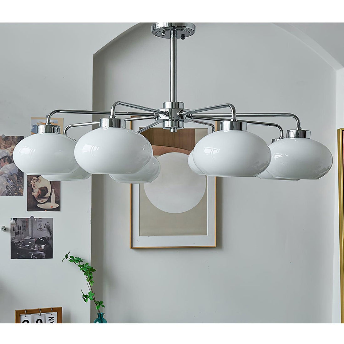Lustra Lustre Géométrique en Verre