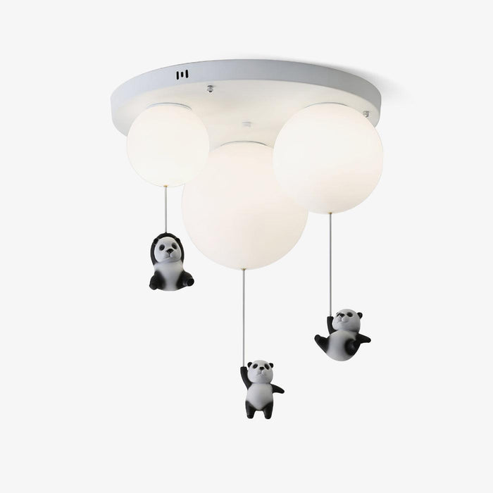 Aursilos Lampe de Plafond en Verre Panda Élégante
