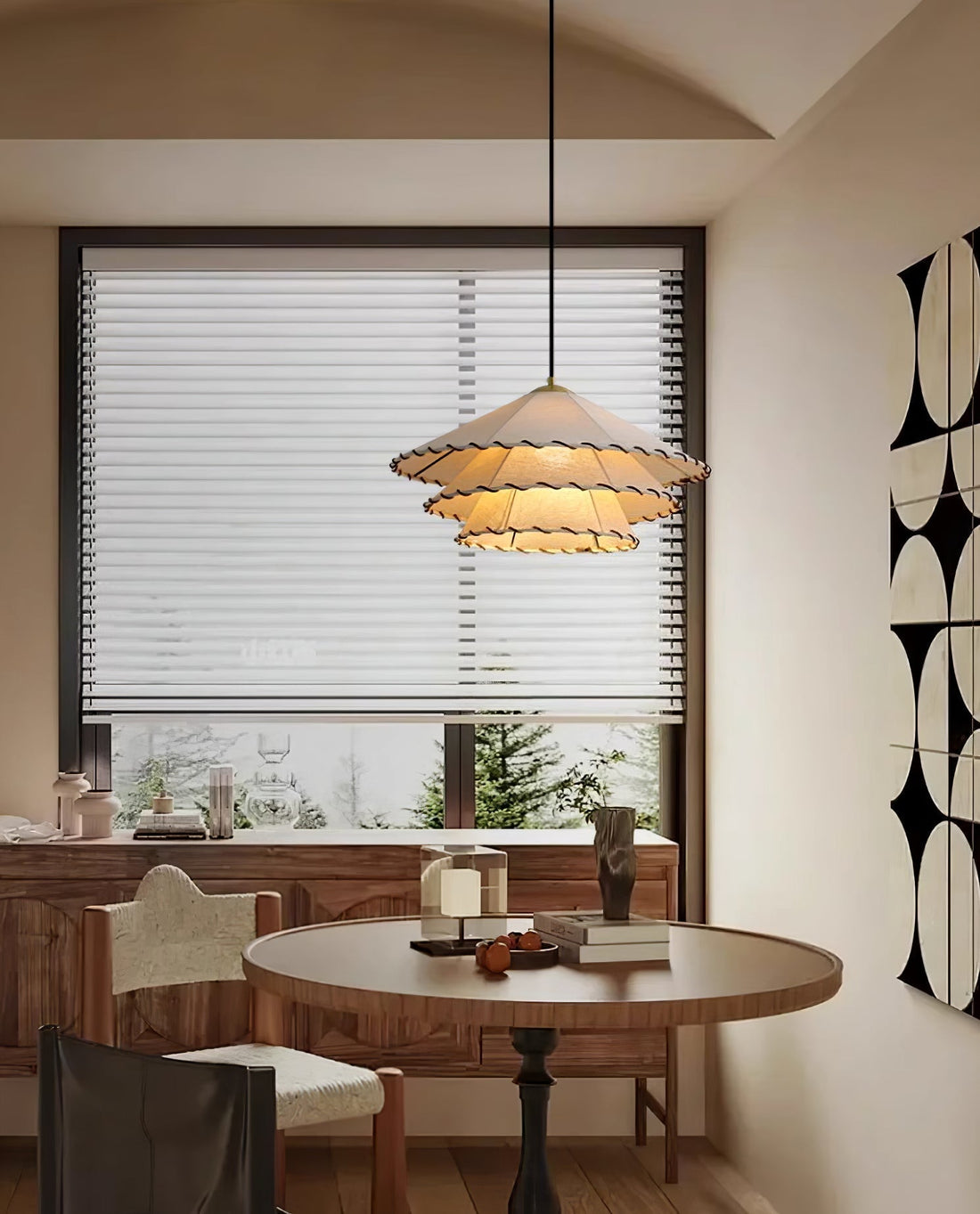 Vionel Suspension Moderne en Tissu à Fiche