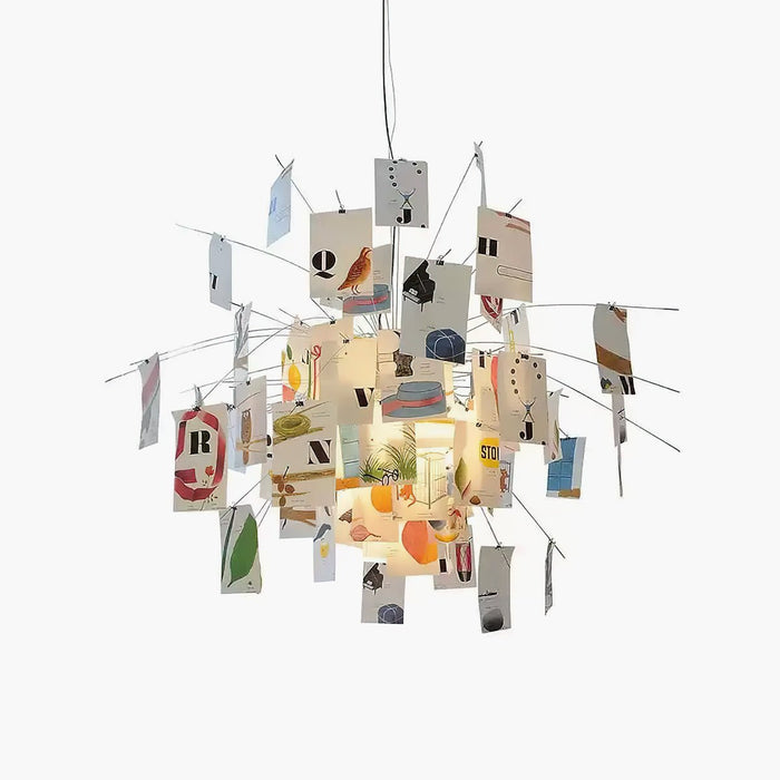 Lustra Lustre en Papier Personnalisable Créatif