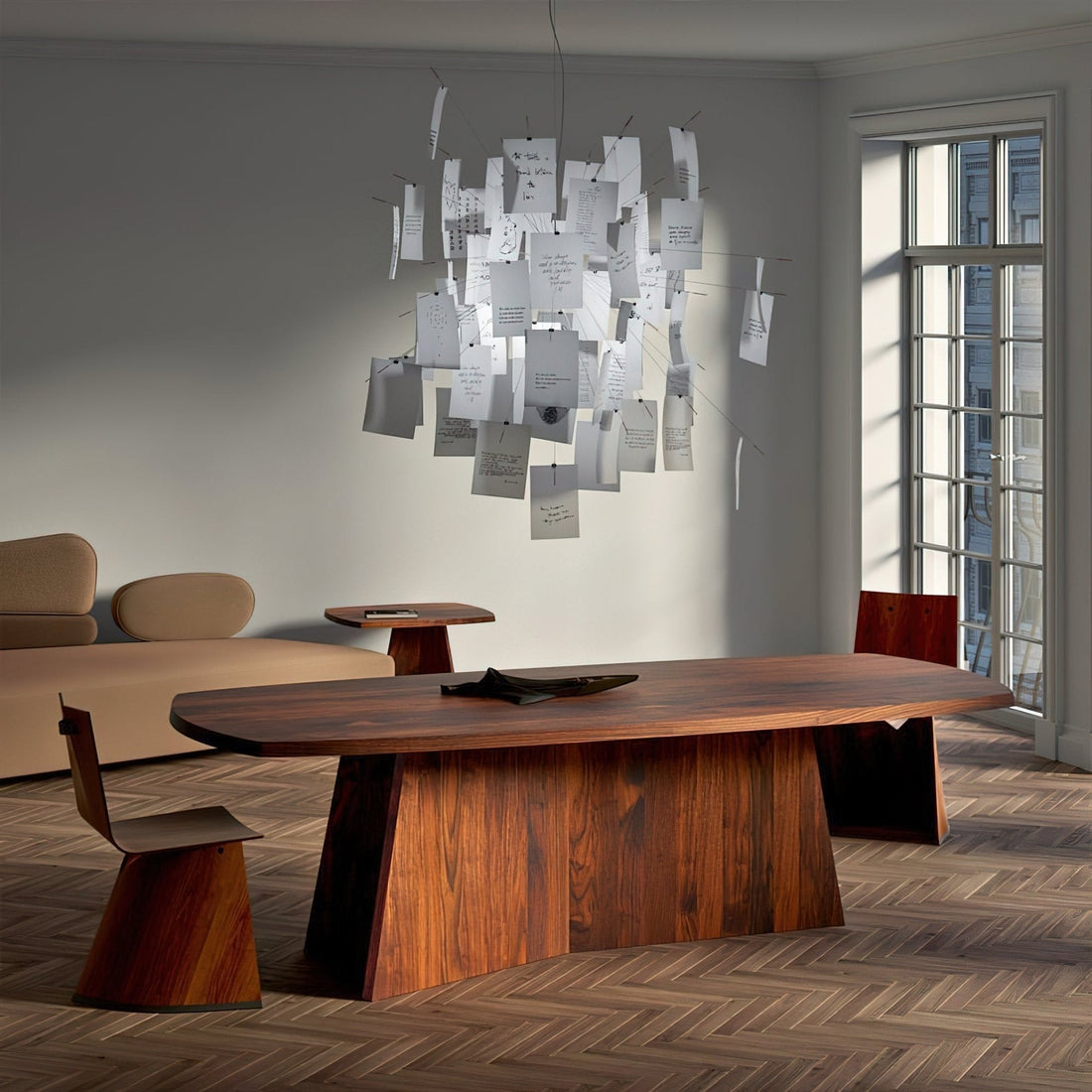 Lustra Lustre en Papier Personnalisable Créatif