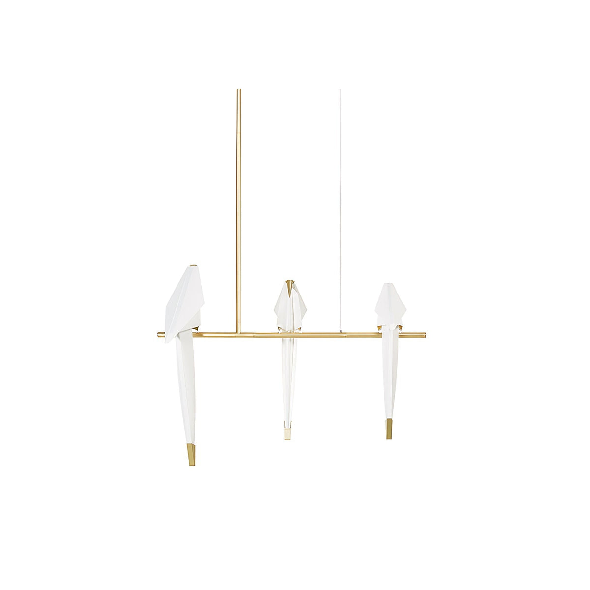 Lustra Lustre Grue en Papier Sculpturale LED