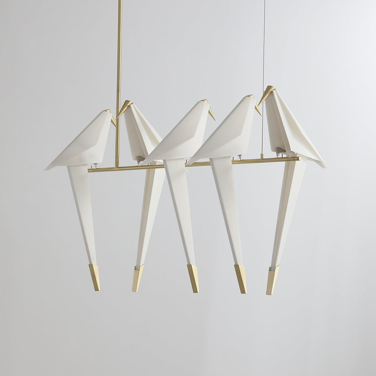 Lustra Lustre Grue en Papier Sculpturale LED