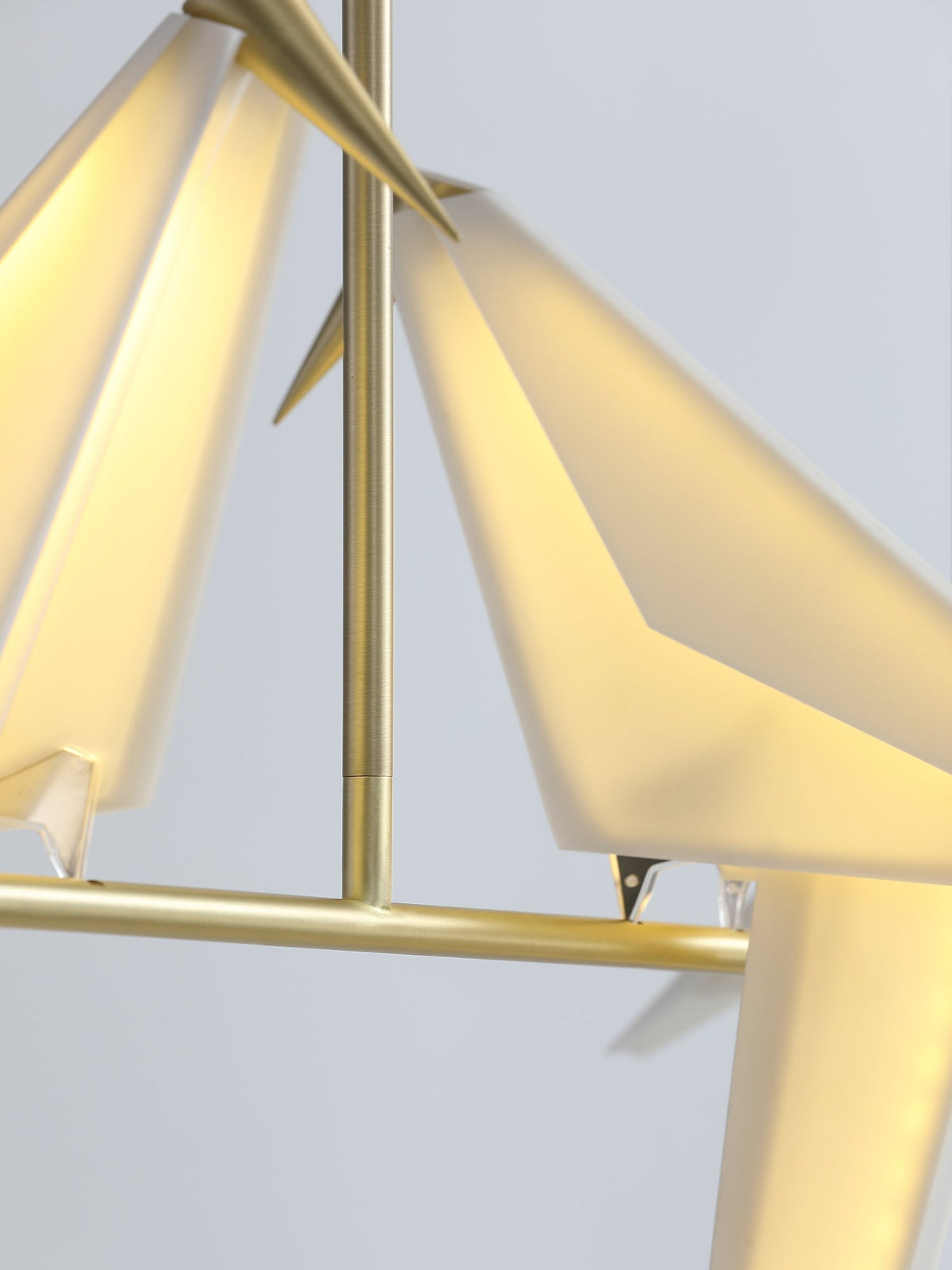 Lustra Lustre Grue en Papier Sculpturale LED
