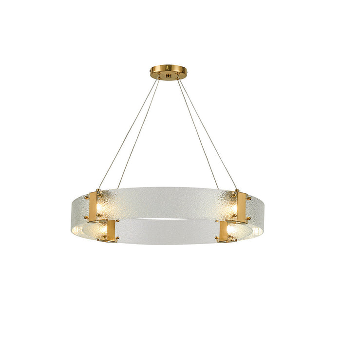 Parallel Lustre Verre Anneau Minimaliste Moderne