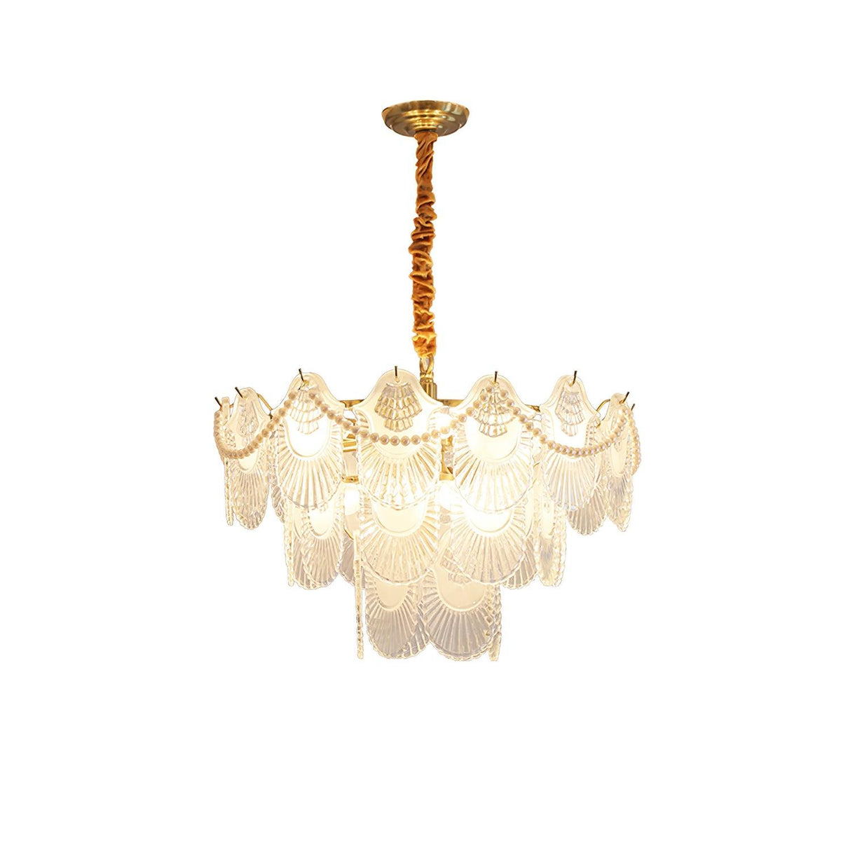 Lustra Lustre Perle Verre Coquille