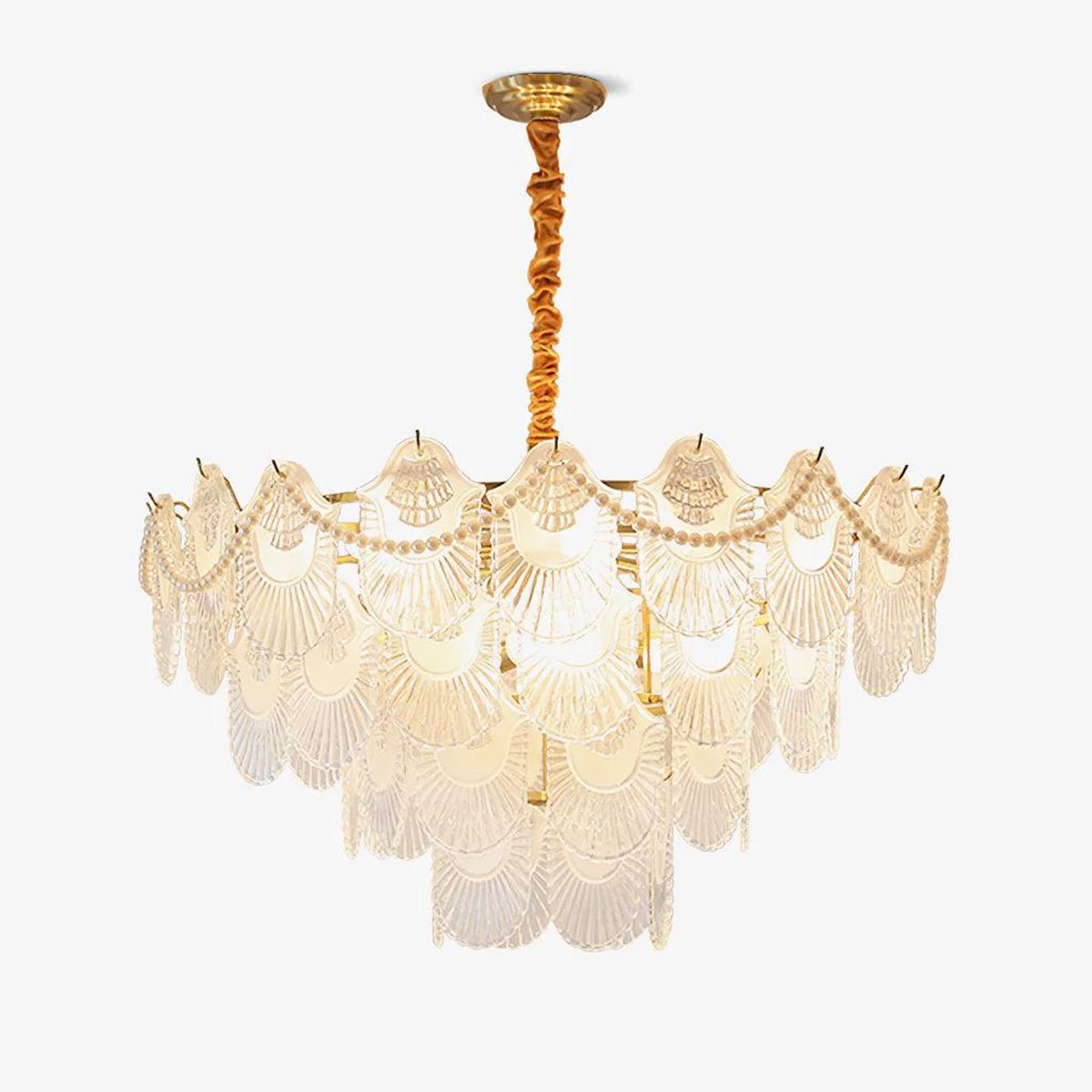 Lustra Lustre Perle Verre Coquille
