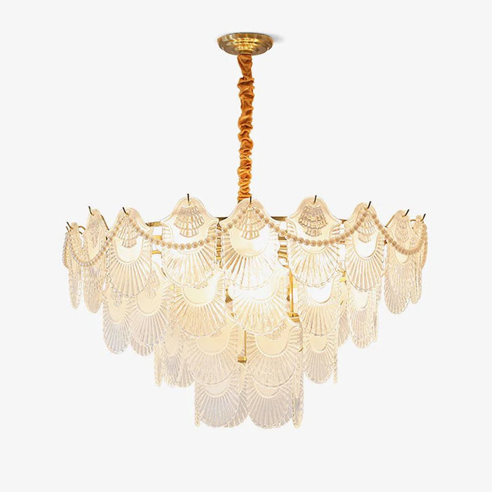 Lustra Lustre Perle Verre Coquille