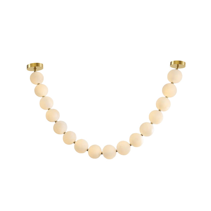 Icarara Lustre Verre Collier De Perles Moderne