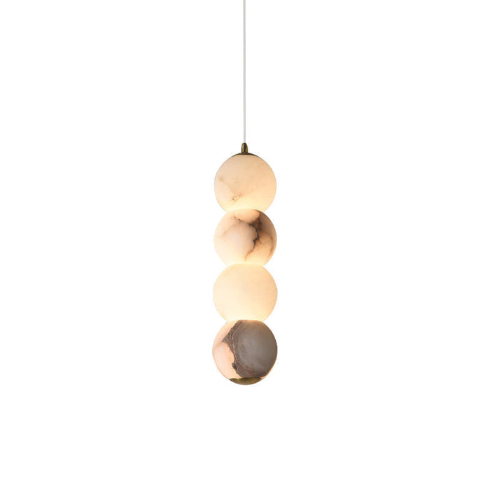 Elore Suspension Perles Albâtre Minimaliste