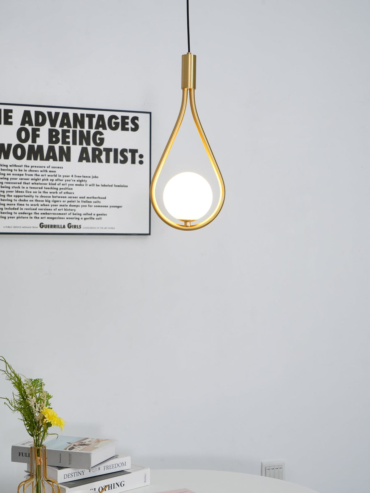 Droplet Suspension en Laiton Moderne