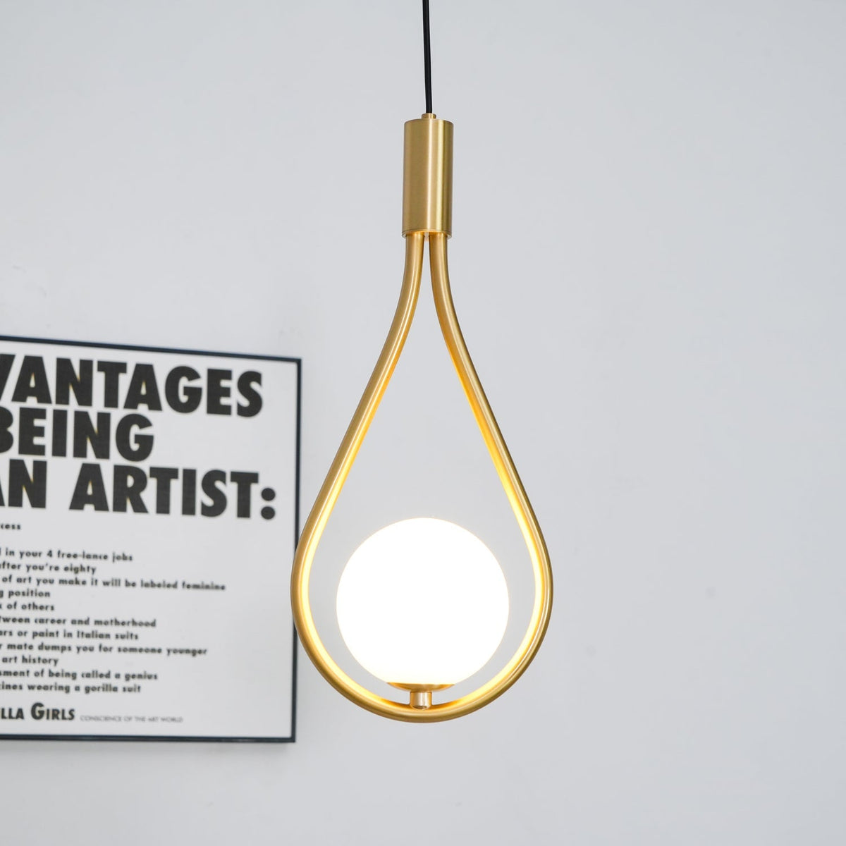 Droplet Suspension en Laiton Moderne