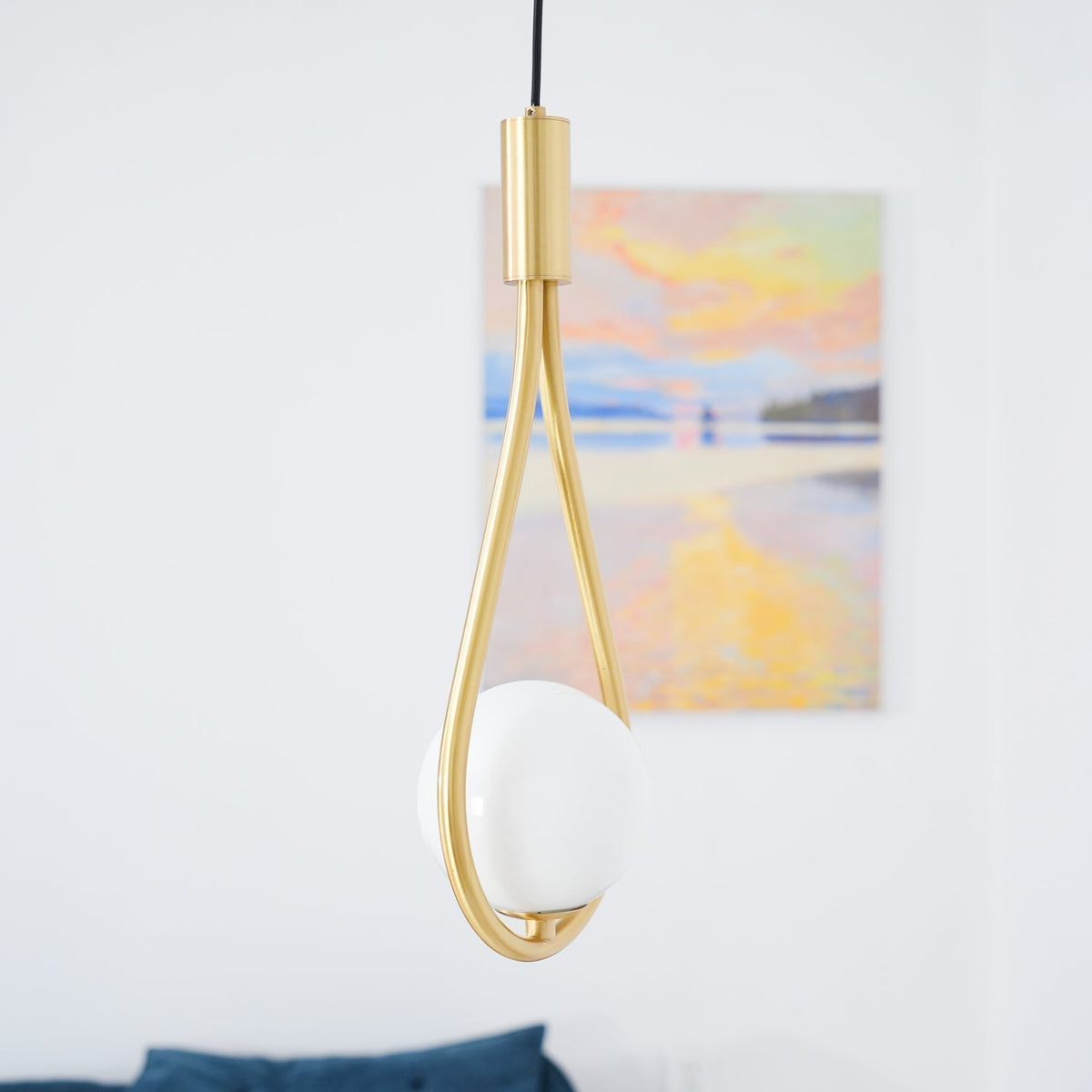 Droplet Suspension en Laiton Moderne