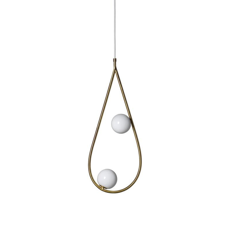 Ertheion Suspension Verre Perles Minimaliste