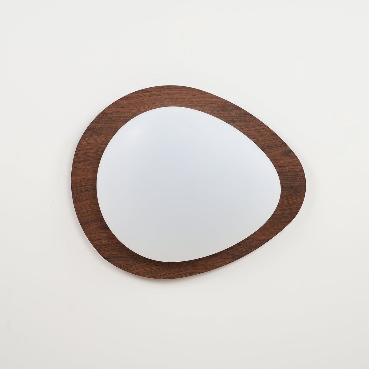 Solara Plafonnier Galet en Noyer Acrylique LED