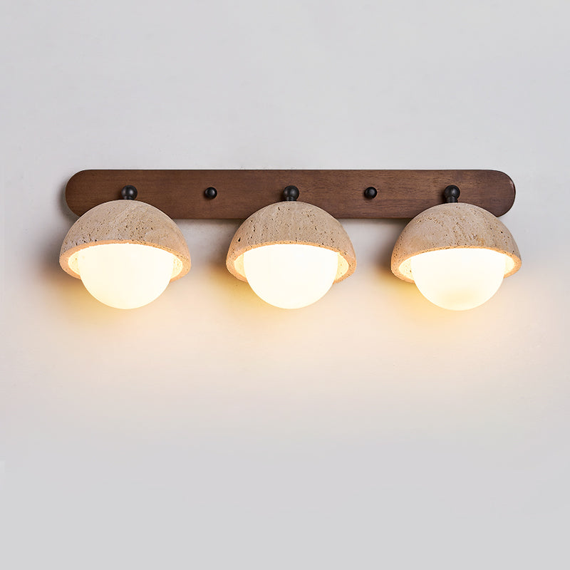 Vodora Applique Murale Moderne En Bois Et Travertin