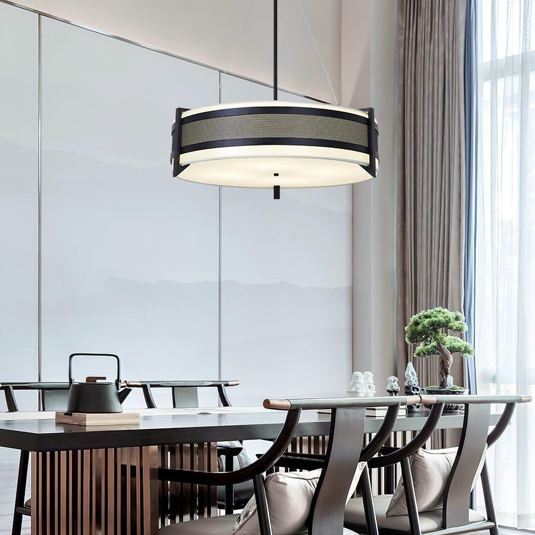 Lustra Lustre Pedesina Maille Noire LED