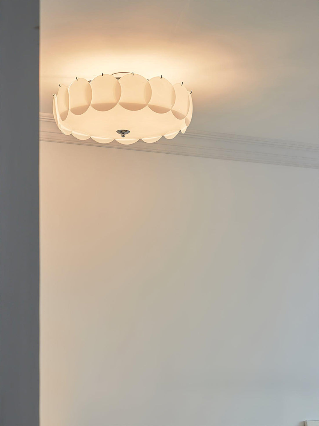 Solara Lumière de Plafond en Verre Ondulé Glamour