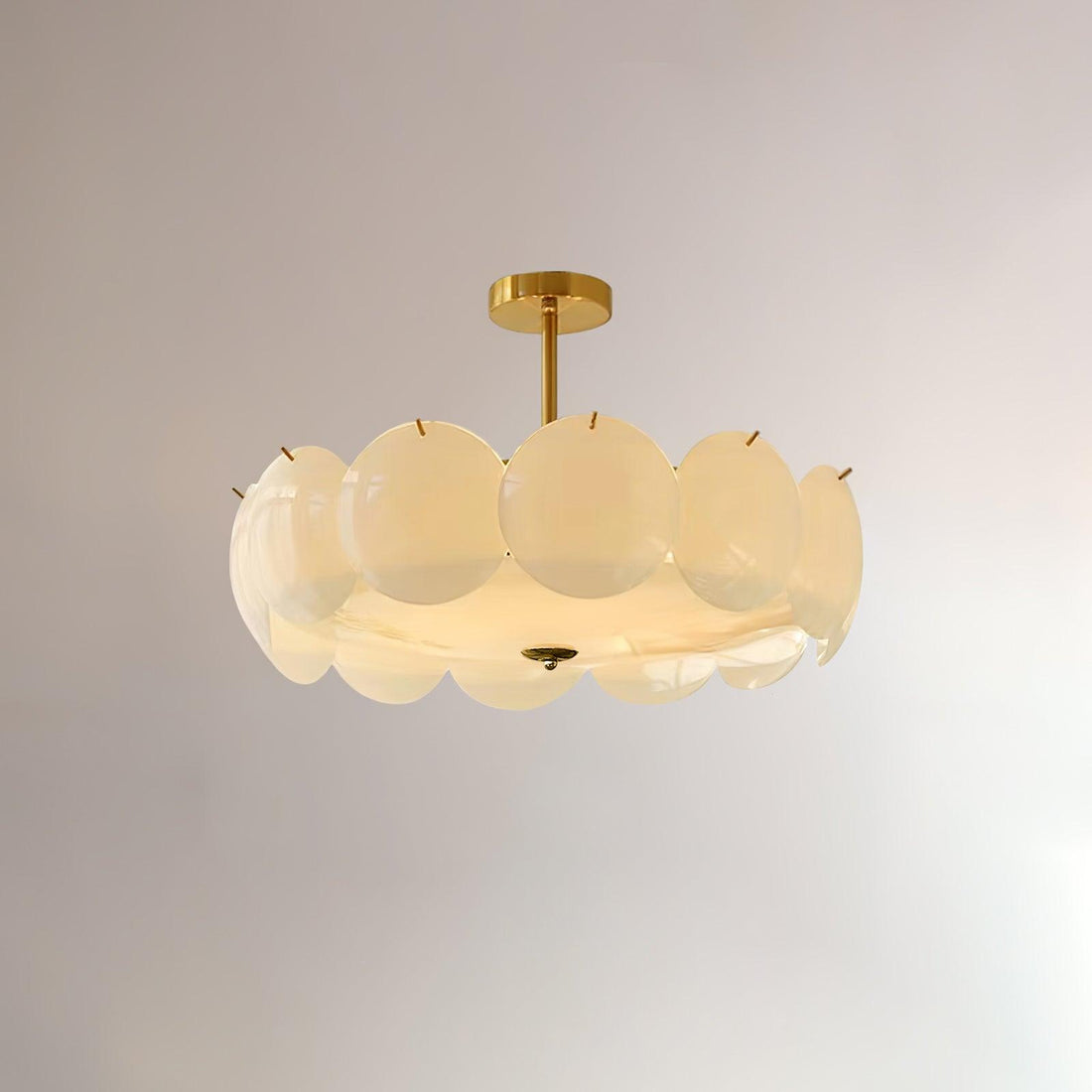 Solara Lumière de Plafond en Verre Ondulé Glamour
