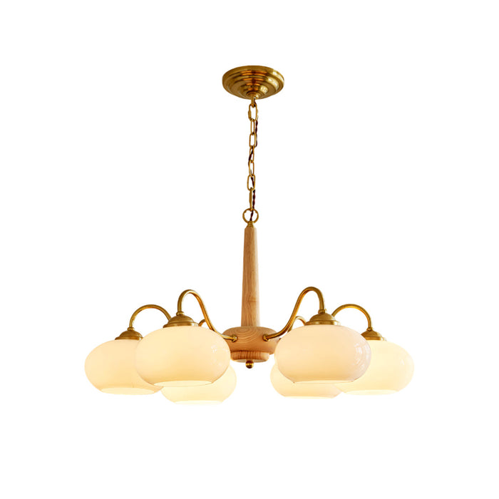 Elmiror Premium Nordic Art Wood Glass Lustre