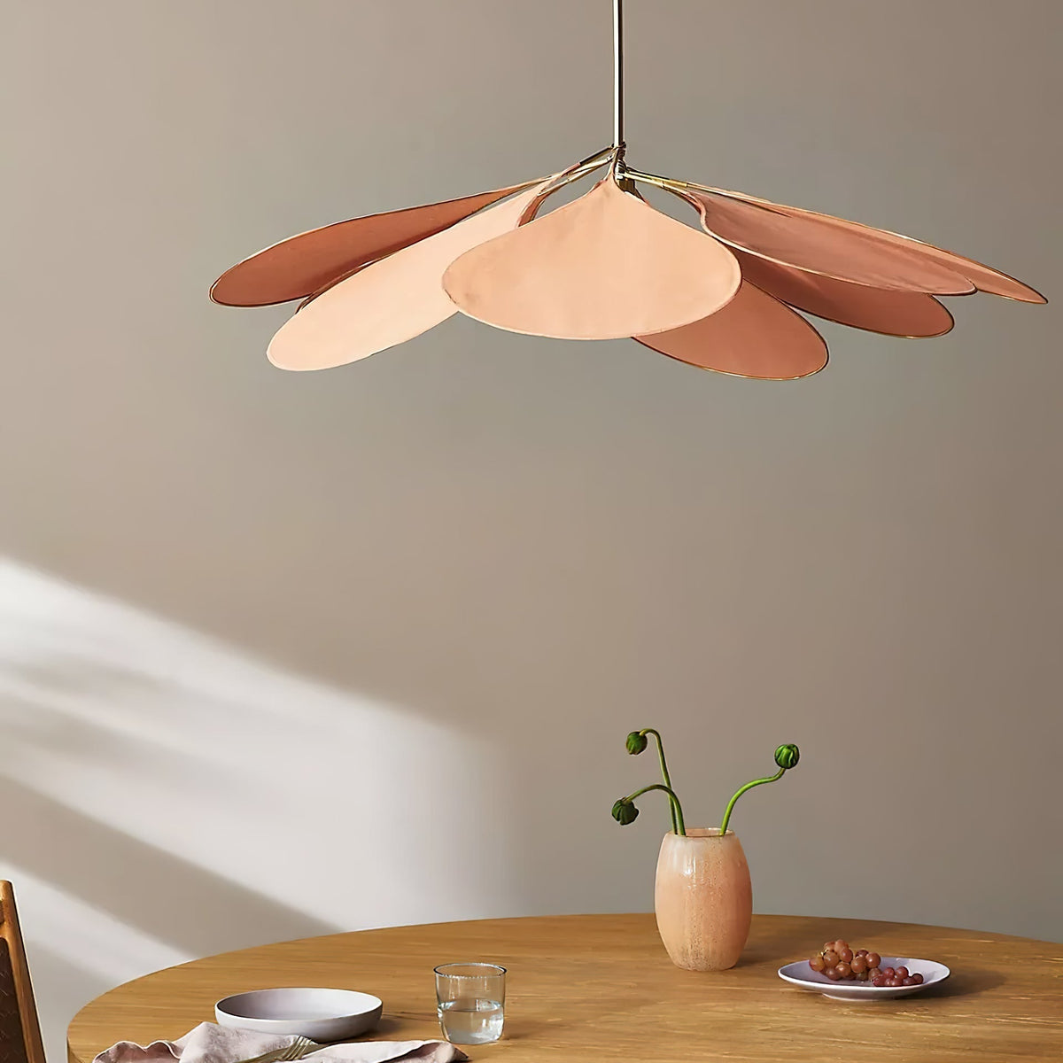 Zephyian Fabric Floral Pendant Lamp