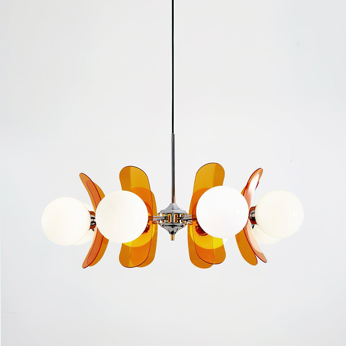Lustra Lustre en Verre Moderne Chrome Élégant