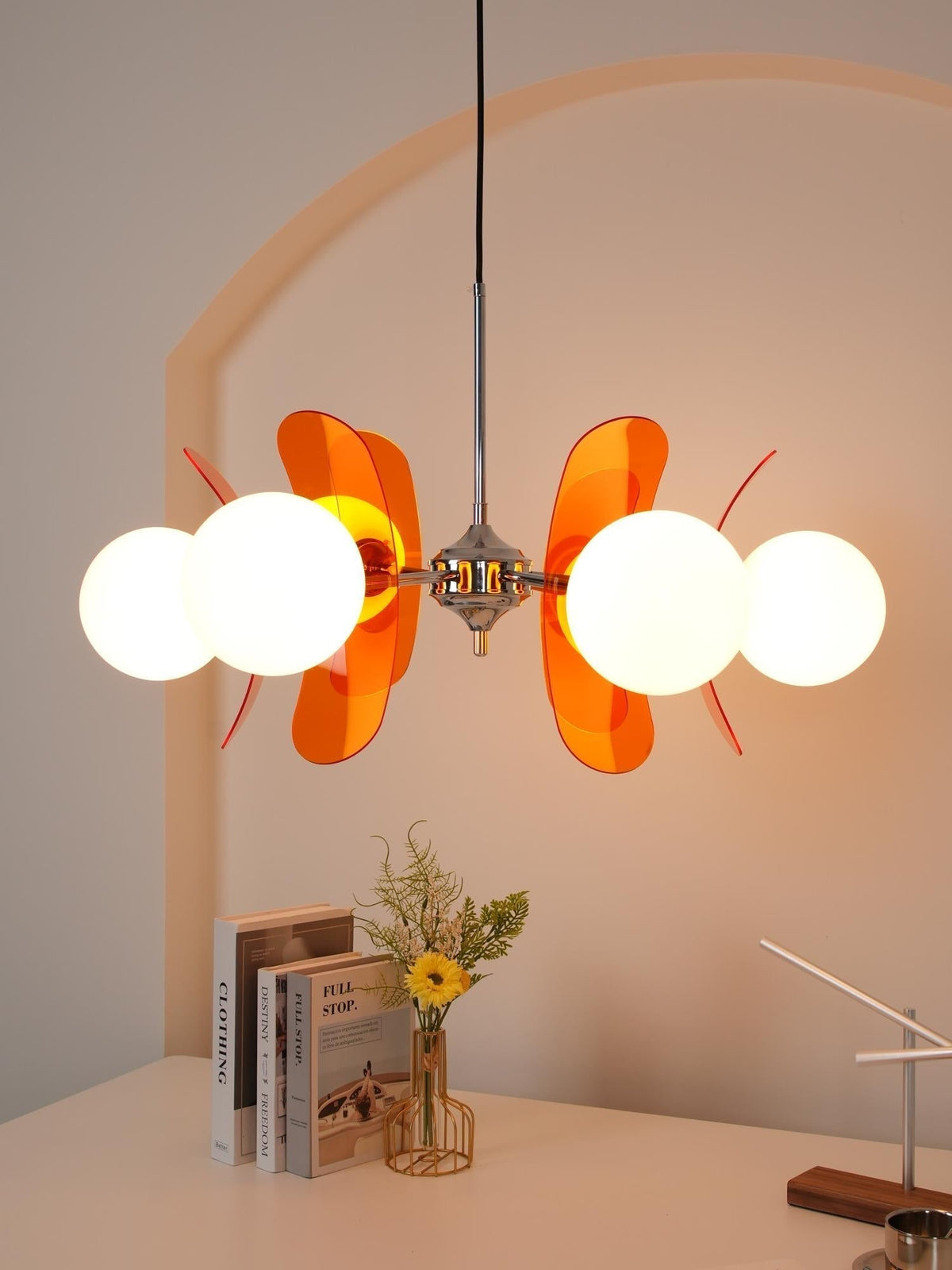 Lustra Lustre en Verre Moderne Chrome Élégant