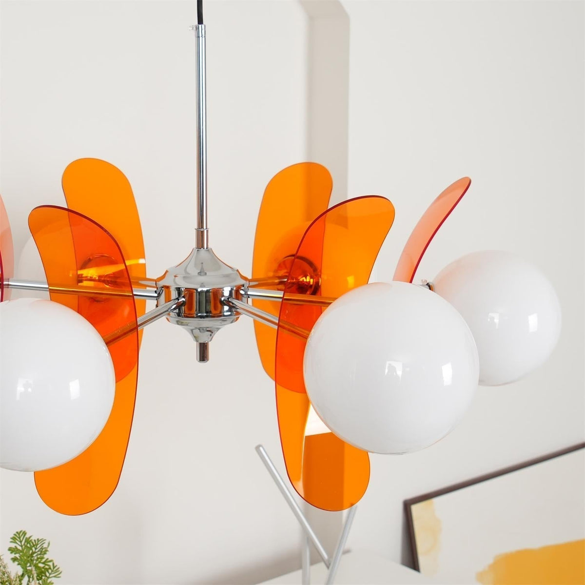 Lustra Lustre en Verre Moderne Chrome Élégant